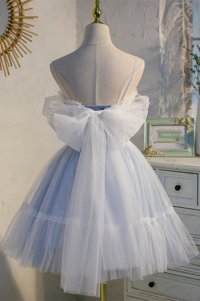 princess polly baby blue dress Women & Juniors Jovani Royal Blue Ulla Crystal Tulle Dress main image 1