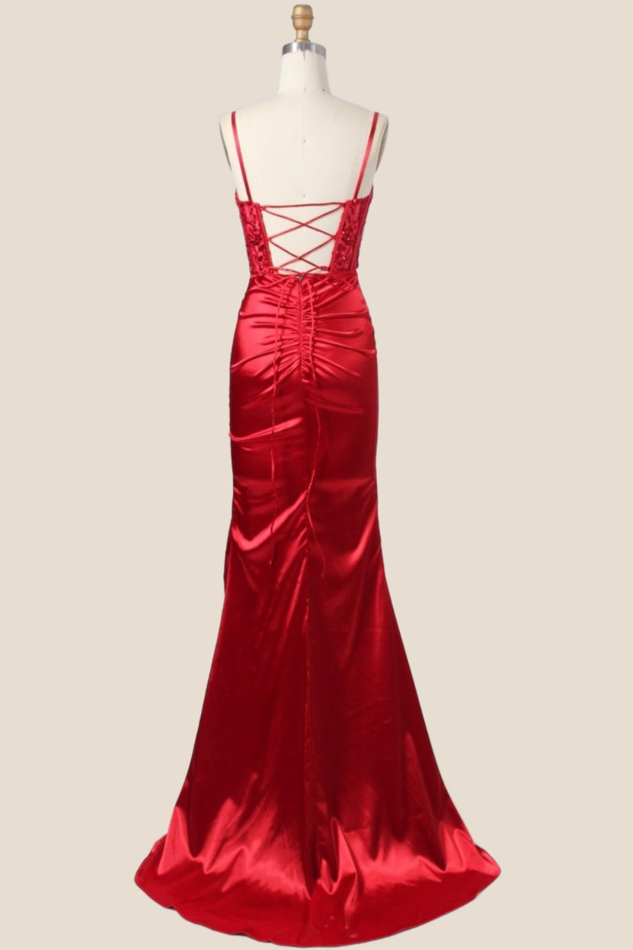 Royal Blue Appliques Ruched Mermaid Long Formal Dress