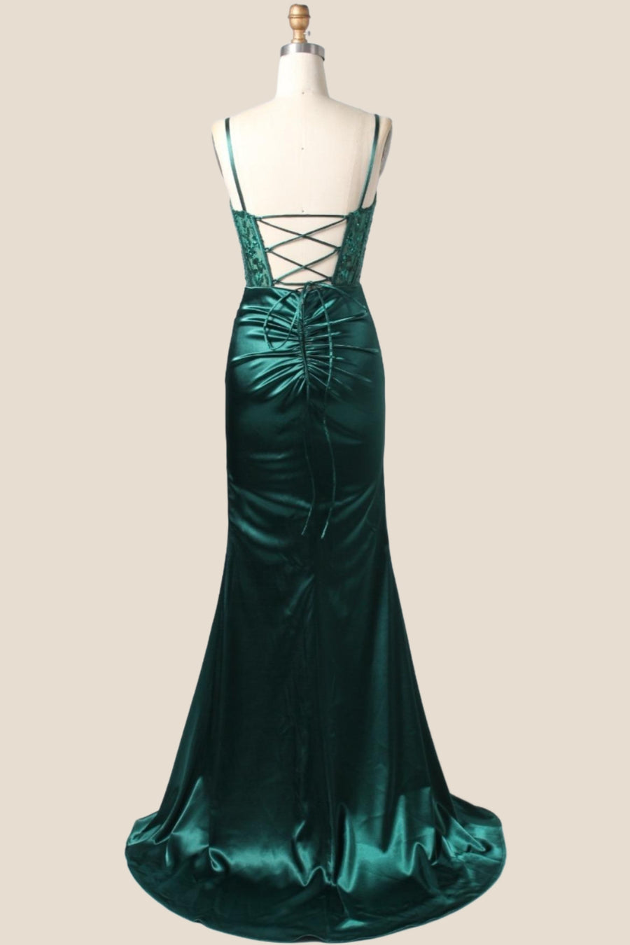 Royal Blue Appliques Ruched Mermaid Long Formal Dress
