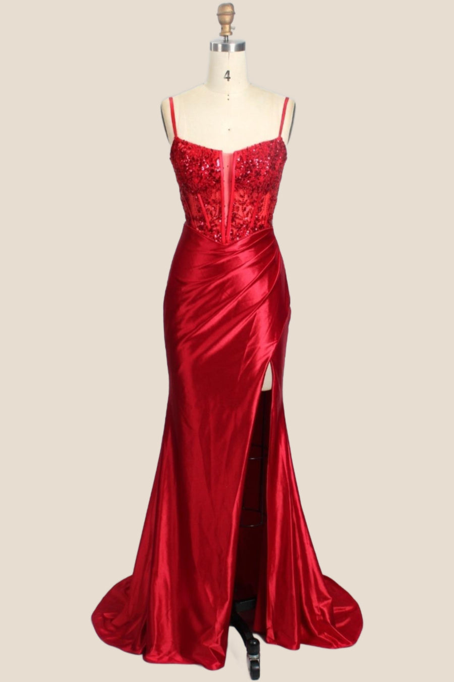 Royal Blue Appliques Ruched Mermaid Long Formal Dress