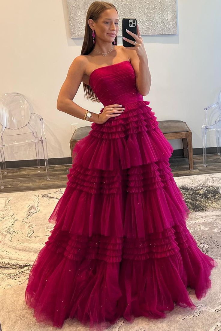 green emerald velvet dress Adora 3222 Long Fitted Applique Formal Tiered Prom Dress – The Dress Outlet main image 0