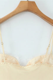 Lace Print on the Chest A-line Dress