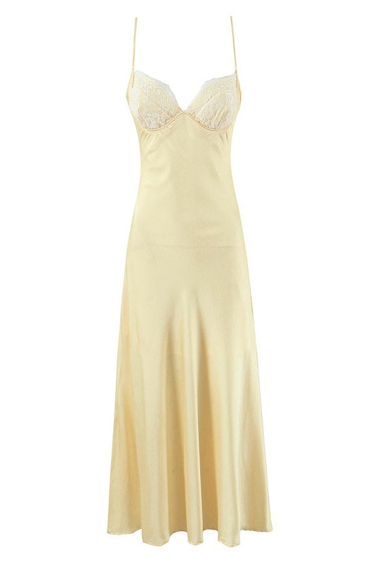 Lace Print on the Chest A-line Dress  Ohmollydress