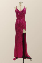 Green Sequin Mermaid Long Party Dress