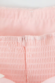 Cap Sleeves Cute Pink A-line Short Dress