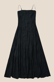Spaghetti Straps Lavender Lace A-line Long Dress