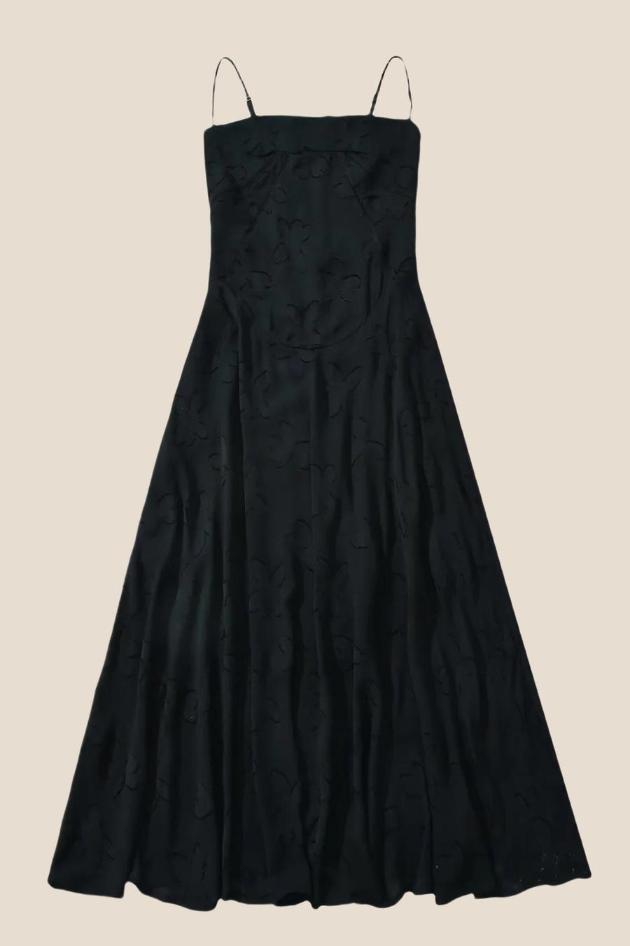 Spaghetti Straps Lavender Lace A-line Long Dress