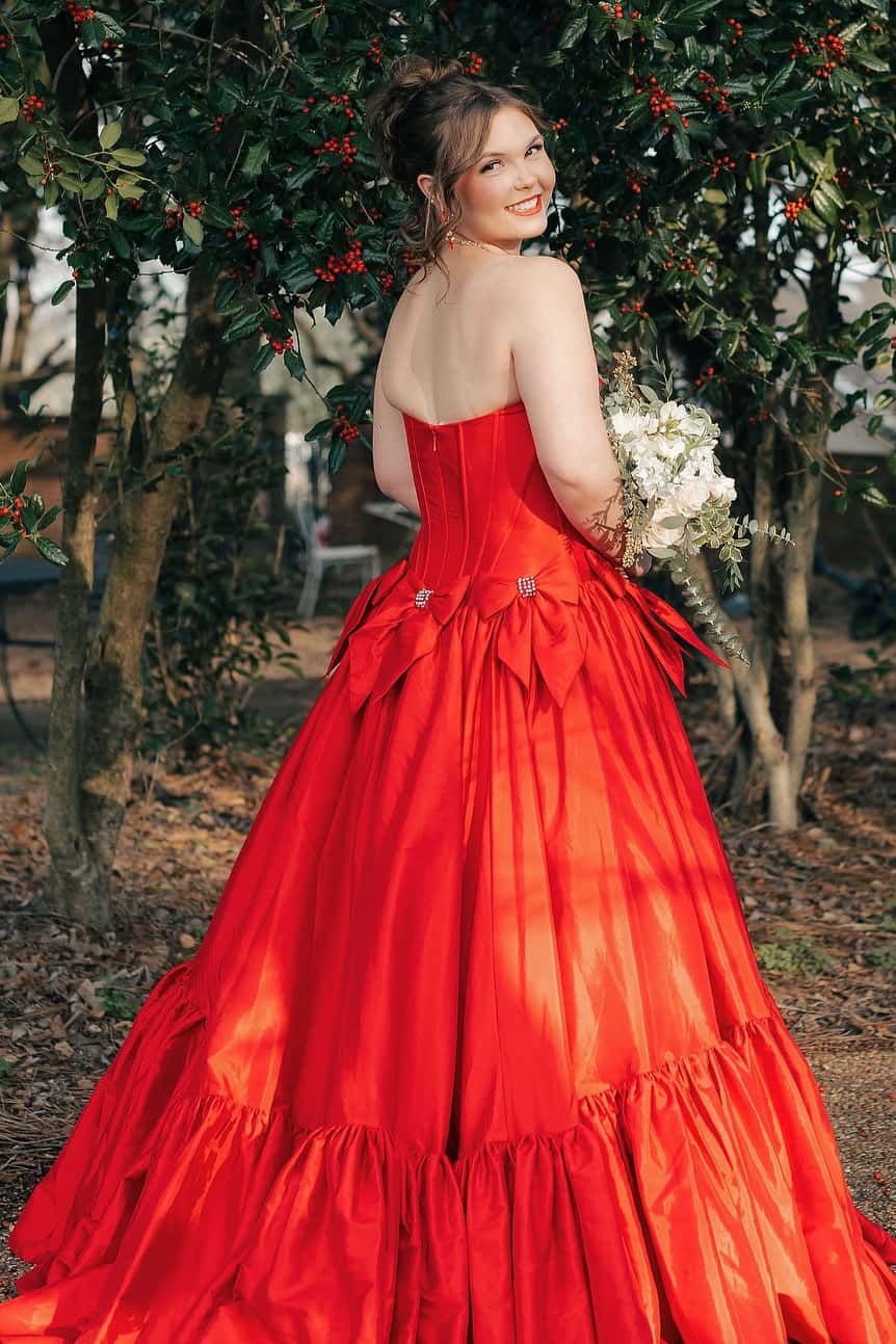 Strapless Yellow Ruffle A-line Long Dress with Bow
