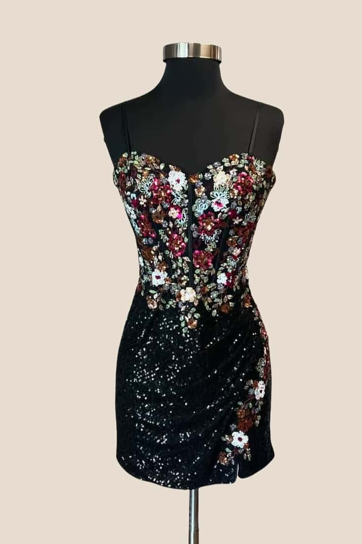 Fuchsia Sequin Embroidered Tight Short Dress Ohmollydress Fuchsia Sequin Embroidered Tight Short Dress Ohmollydress