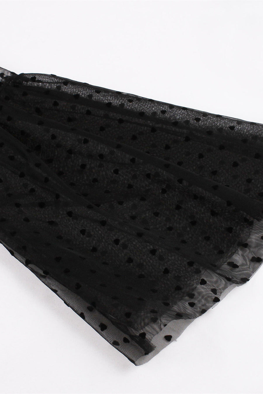 Flare Long Sleeves Black Swing Dress