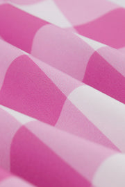 Scoop Pink Polk Dots Short Dress with Pockets