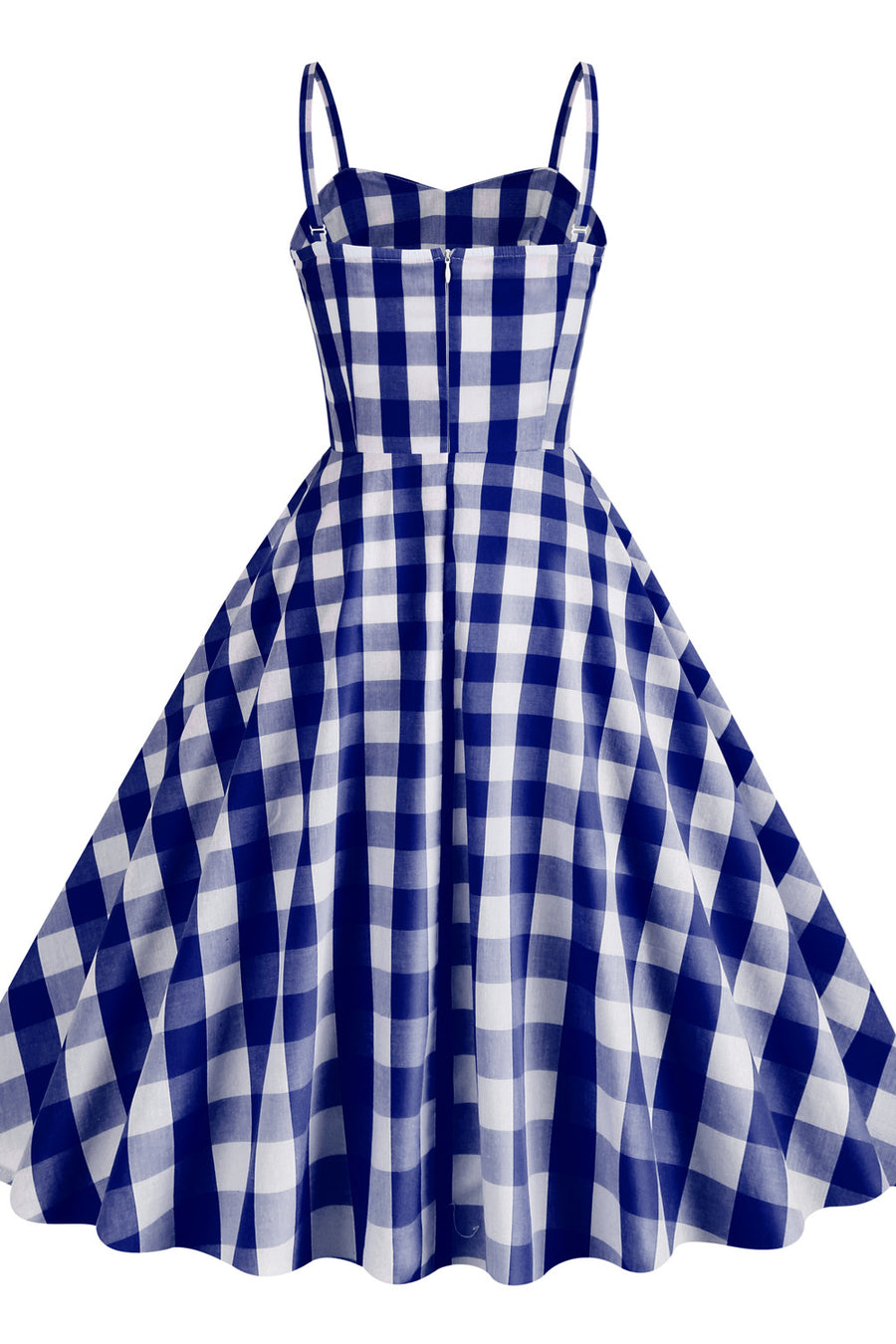 Straps Royal Blue Plaid Barbie Dress