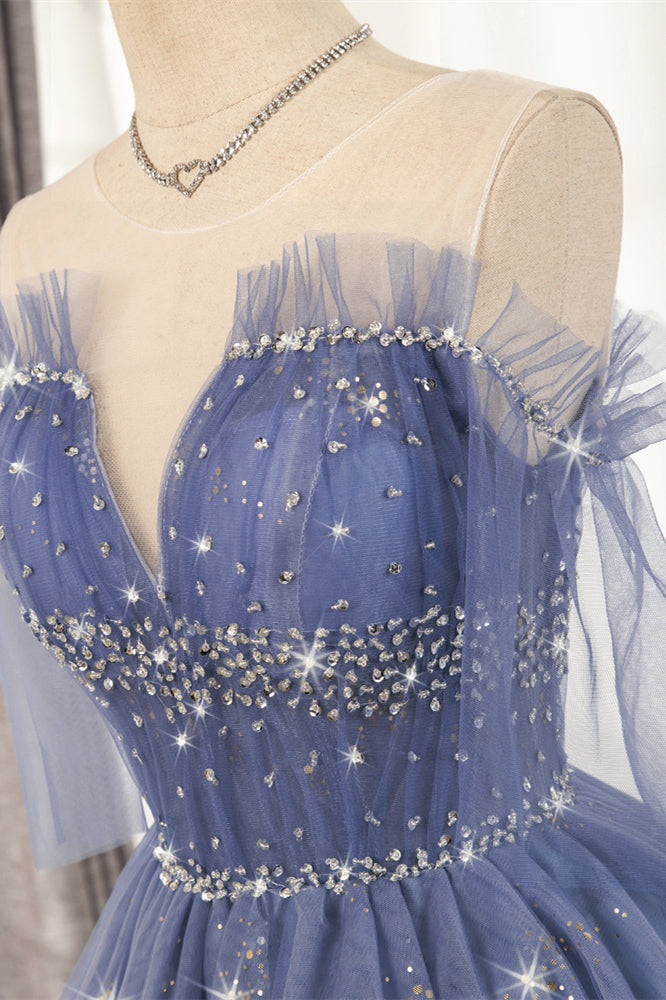 Diamond Blue Tulle Short Homecoming Dress Ohmollydress Diamond Blue Tulle Short Homecoming Dress Ohmollydress