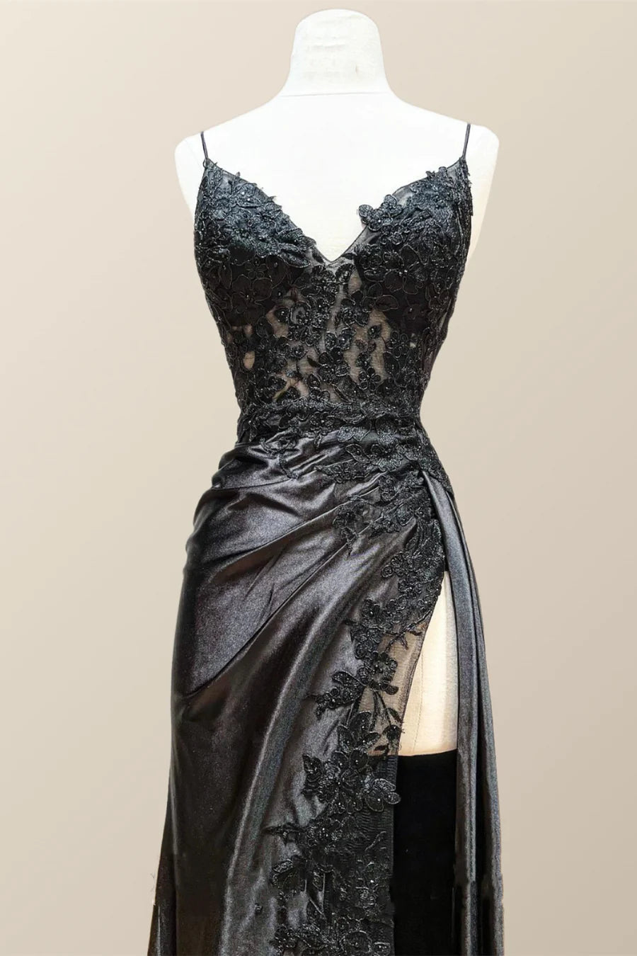 Blue Appliques Mermaid Long Formal Dress