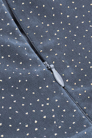 Sweetheart Grey Sparkle Tulle A-line Midi Dress