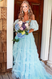 Fairytale Lavendere Off the Shoulder Princess Gown
