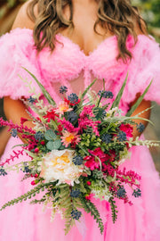 Fairytale Lavendere Off the Shoulder Princess Gown
