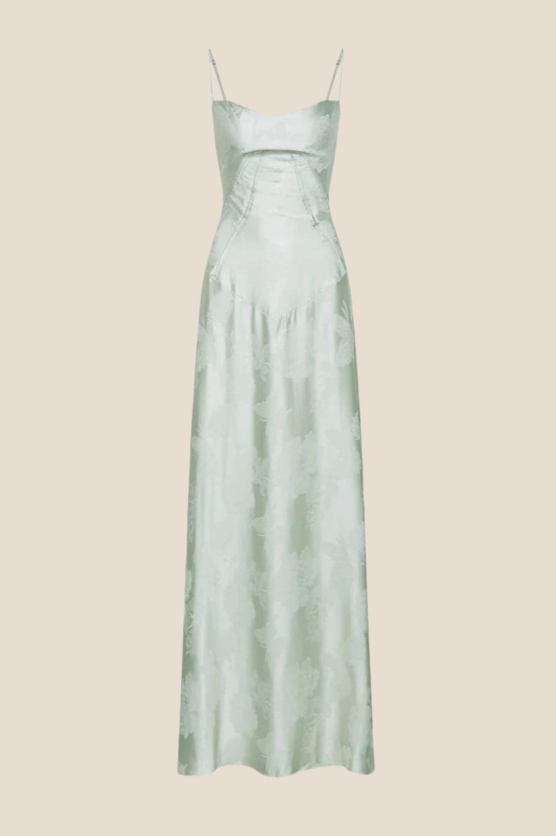 Dreamy Purple Straps Long Dress