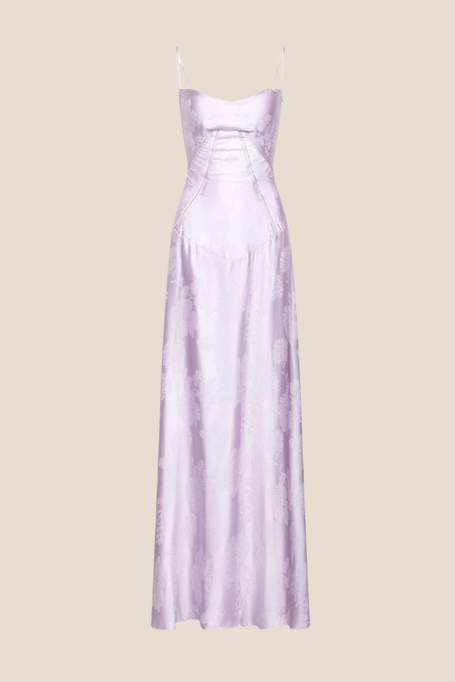 Dreamy Purple Straps Long Dress