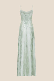 Dreamy Purple Straps Long Dress
