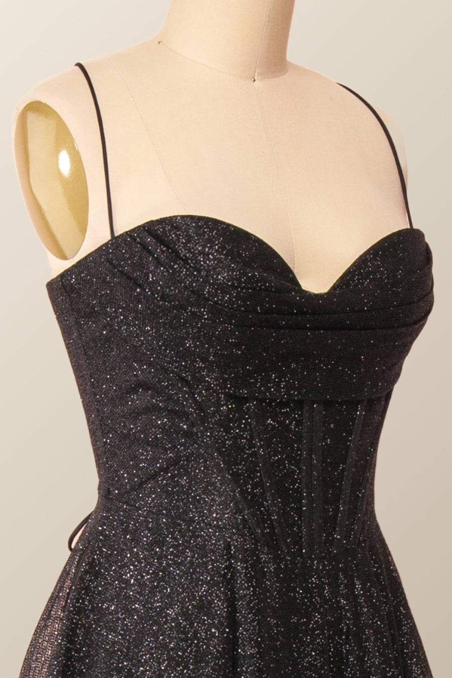 Cowl Neck Red A-line Long Formal Dress