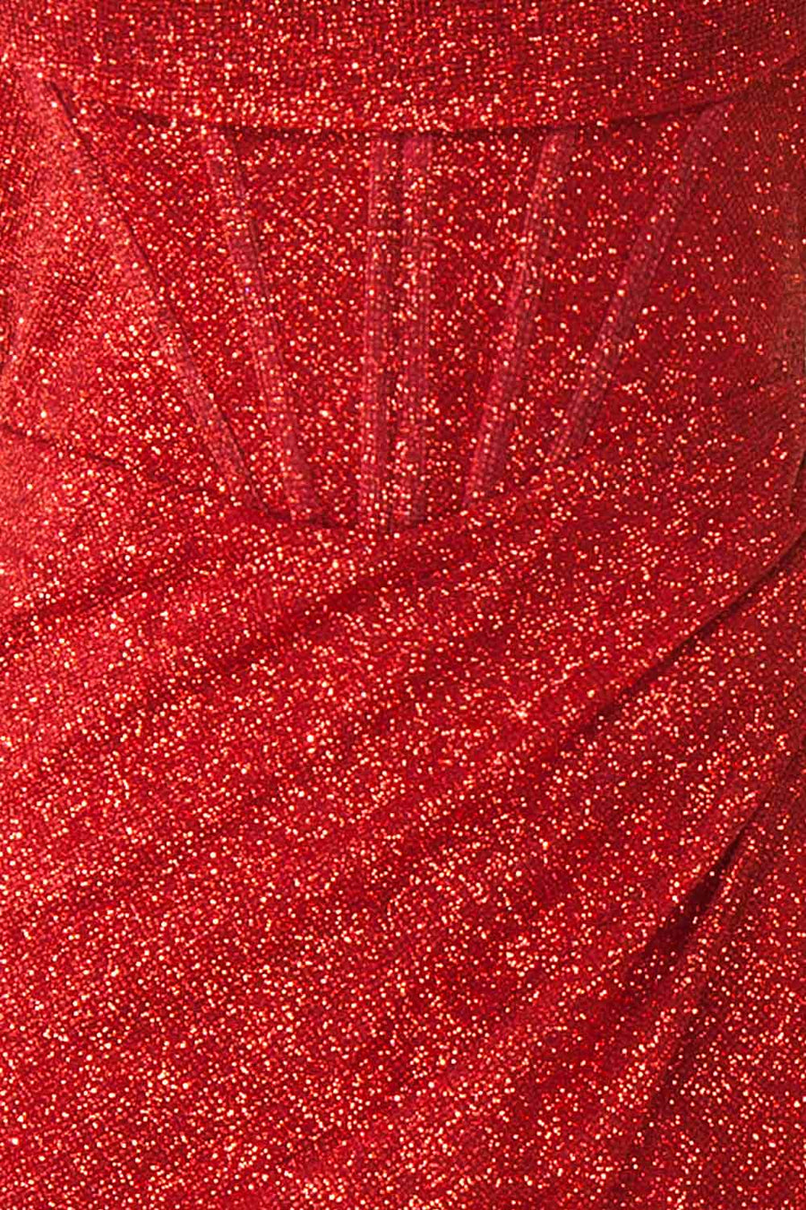 Cowl Neck Red A-line Long Formal Dress