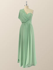 Mint Green Chiffon Convertible Bridesmaid Dress