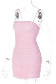 Pink Bodycon Mini Party Dress