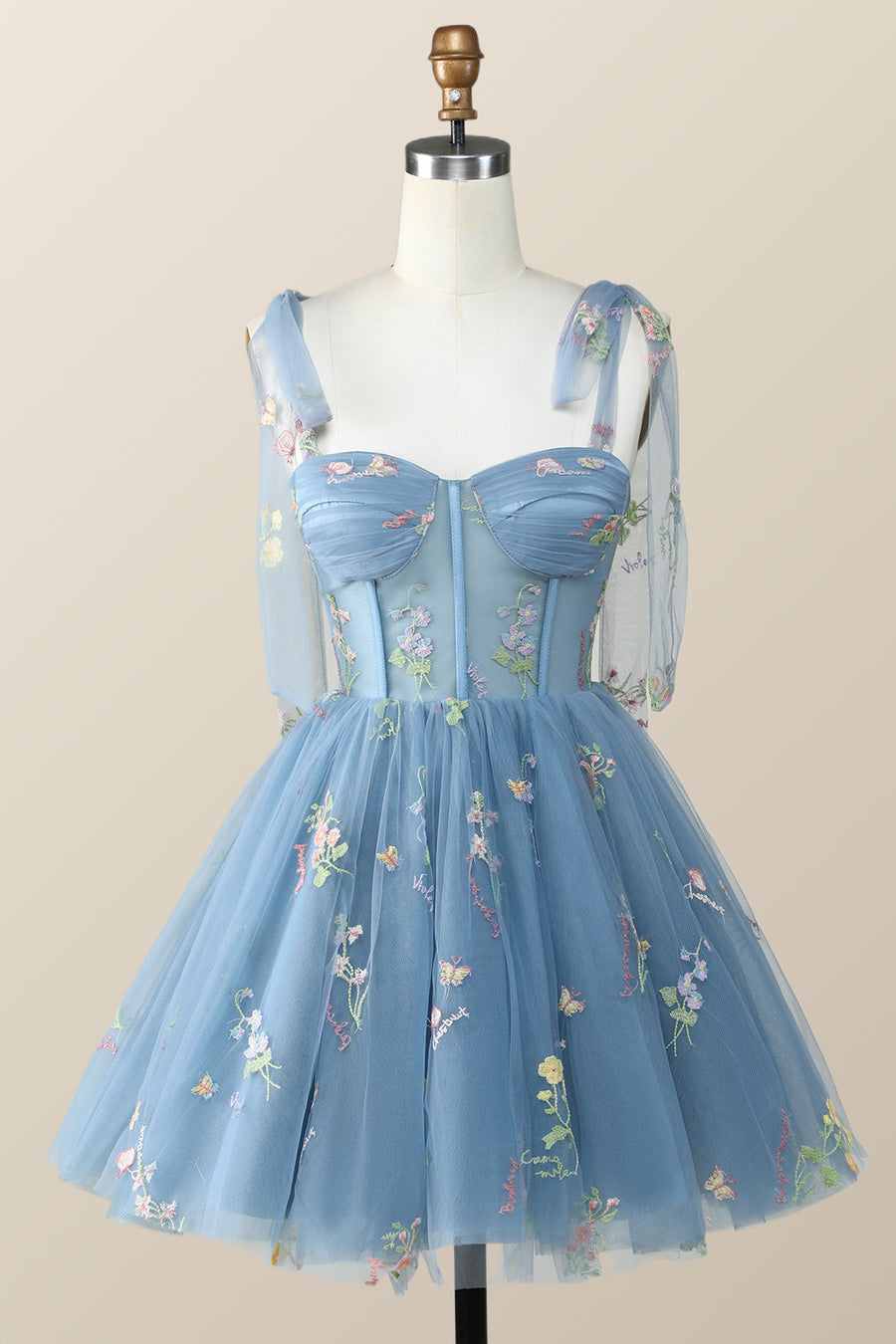 Lavender Floral Corset A-line Princess Dress Ohmollydress Lavender Floral Corset A-line Princess Dress Ohmollydress