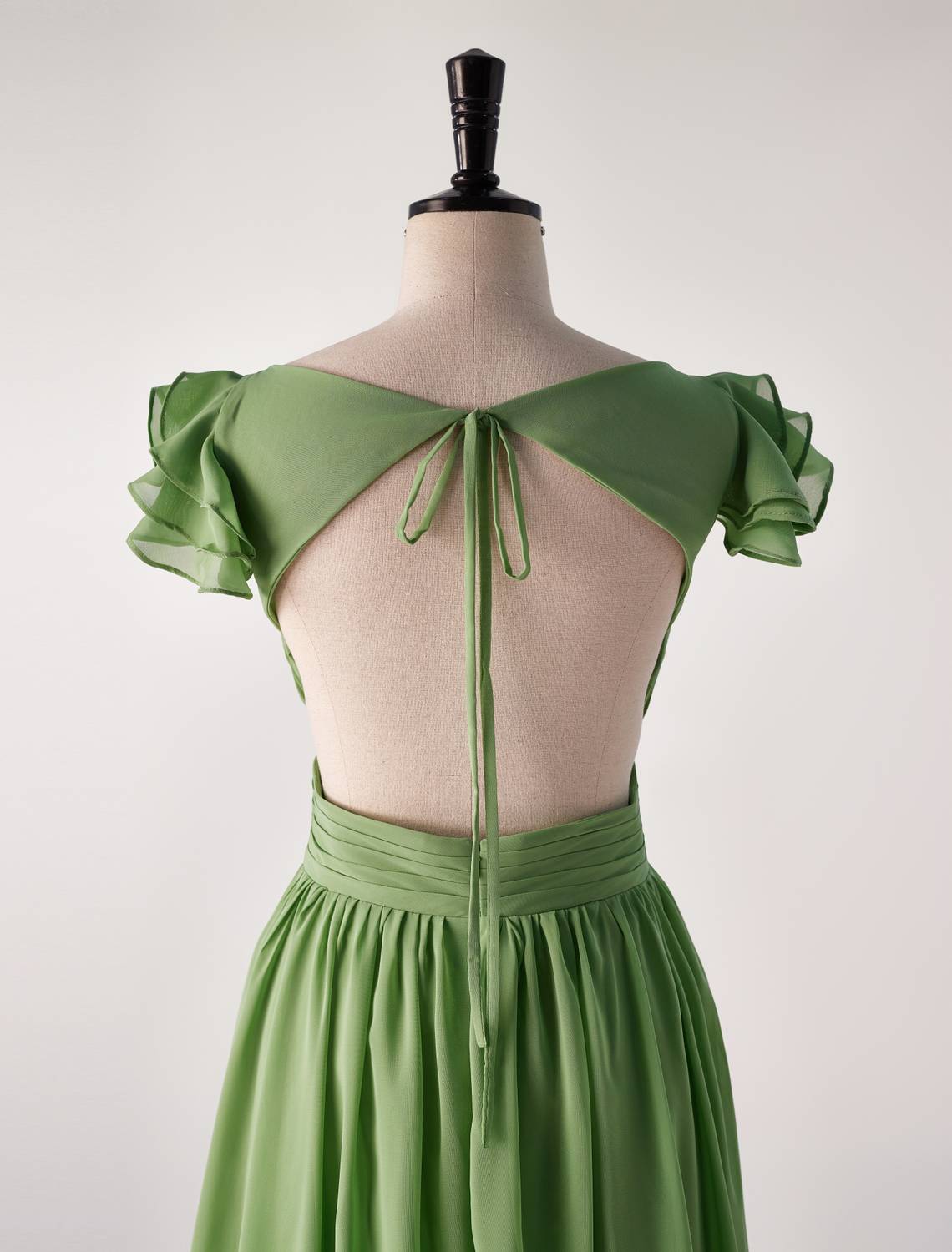 Flare Straps Matcha Green Long Bridesmaid Dress 121 00 121 00 flare-straps-matcha-green-long-bridesmaid-dress-121-00-121-00
