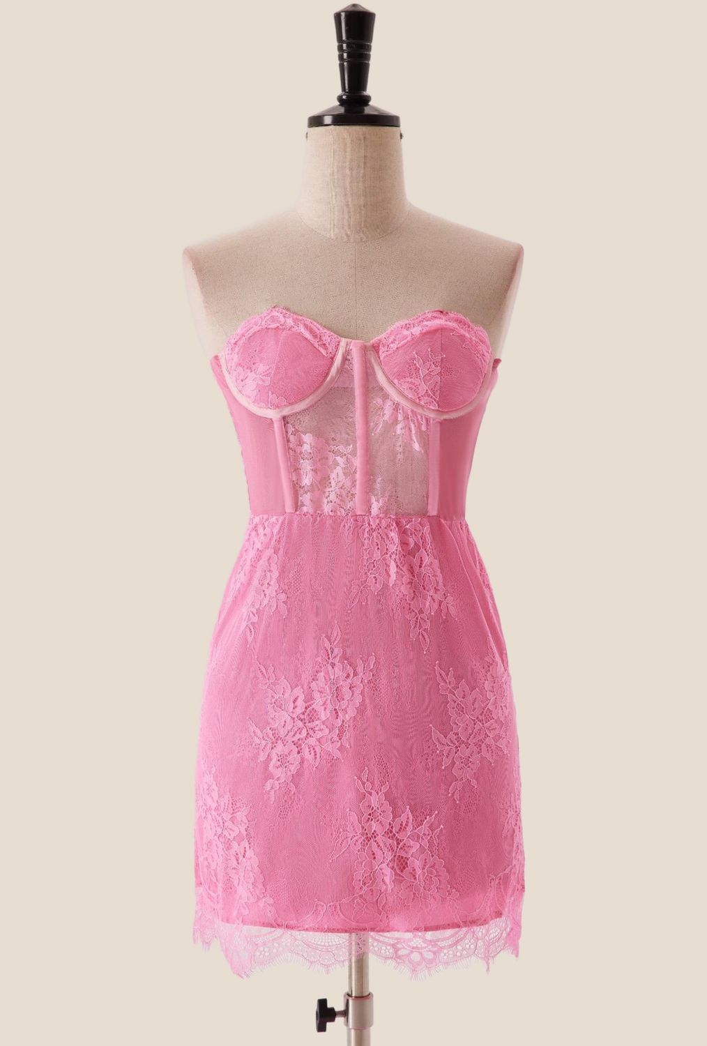 Robe De Soirée Hype Girls Party - Rose Vif Taille 7 - À Volants - Occasion Très Bon État