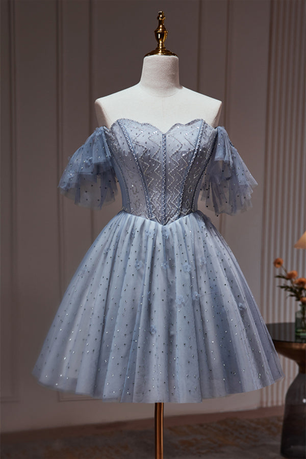 princess dress with shoulder buddy Beaded Off Shoulder Ball Gown by Petite Adele PQ1076 M / Blush Gold