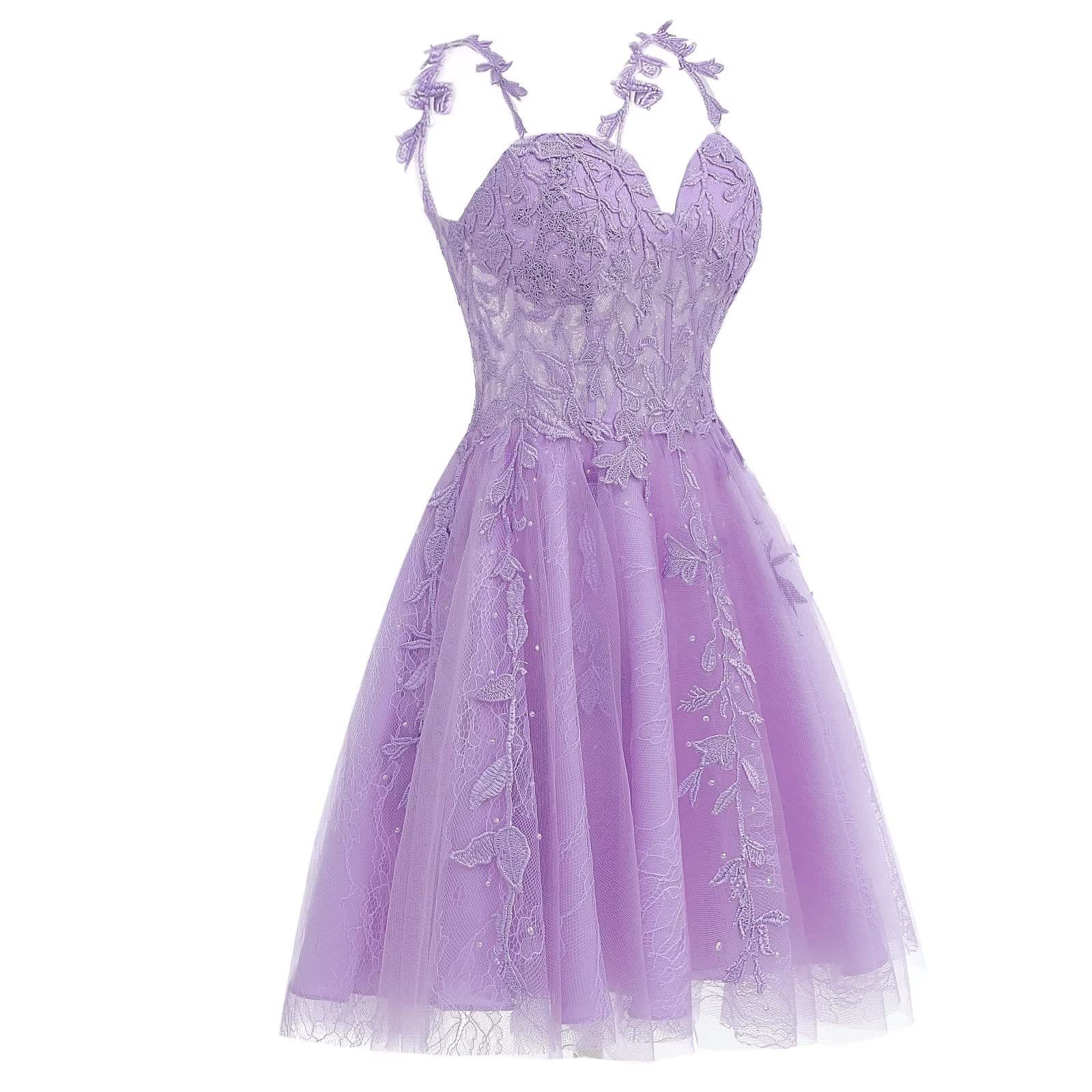 Short Purple Dama Dresses Pink