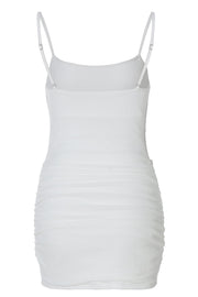 Simple Straps White Tight Dress