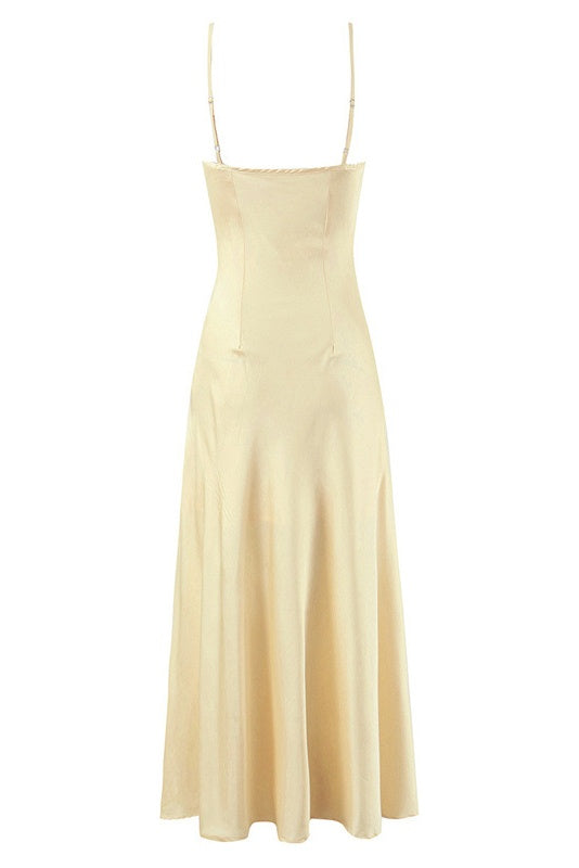 Lace Print on the Chest A-line Dress