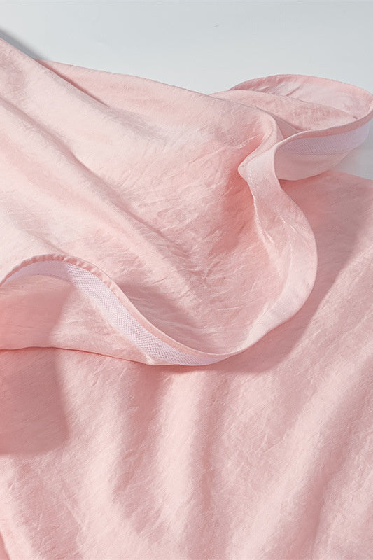 Light Pink Tiered Ruffle A-line Dress