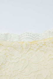 Long Sleeves Yellow Lace Tight Dress