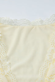 Long Sleeves Yellow Lace Tight Dress