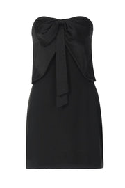 Black Bow Front Short Party Dress