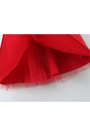 Pink Halter Tie Long A-line Dress