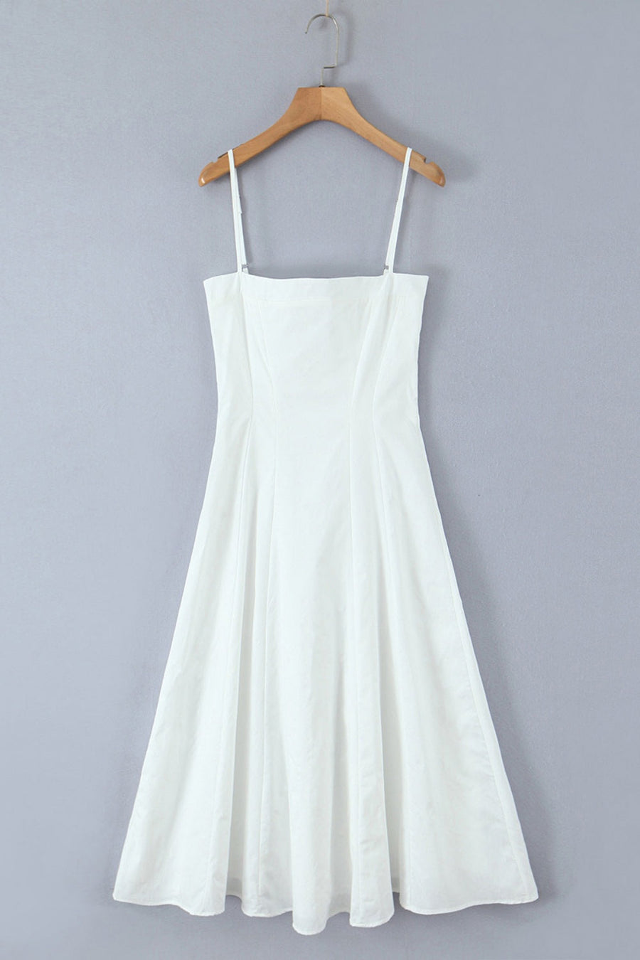 A-line Blue Sapghetti Strap Short Dress