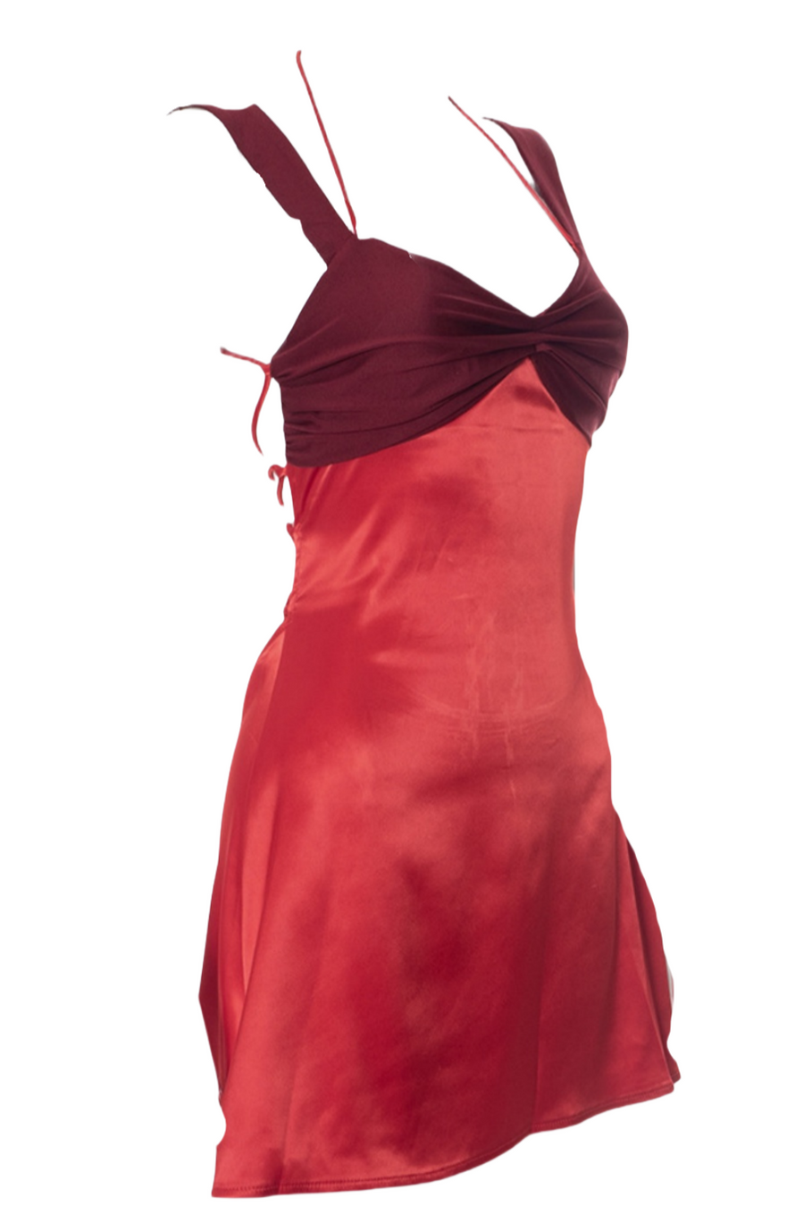 Blue Halter A-line Short Summer Dress
