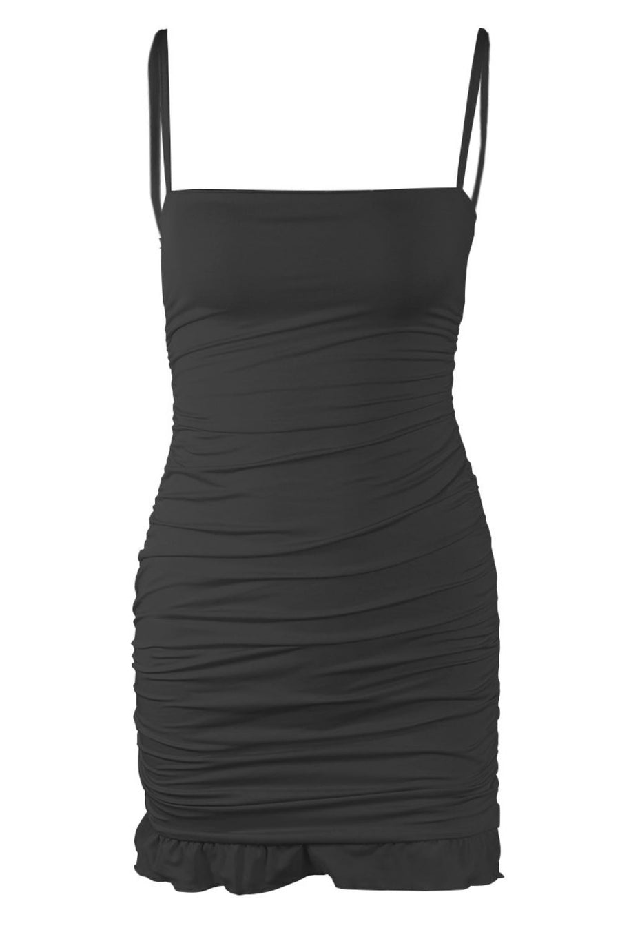 Brown Straps Ruched Tight Short Dress Ohmollydress Brown Straps Ruched Tight Short Dress Ohmollydress