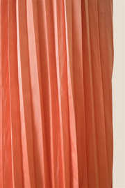 Halter Orange Cutout Pleated Chiffon Long Dress