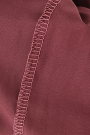 Halter Wine Red Ruffle A-line Short Dress