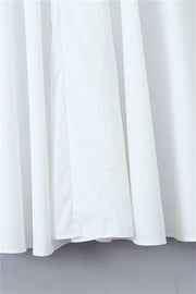 Halter White Tie Front Summer Dress
