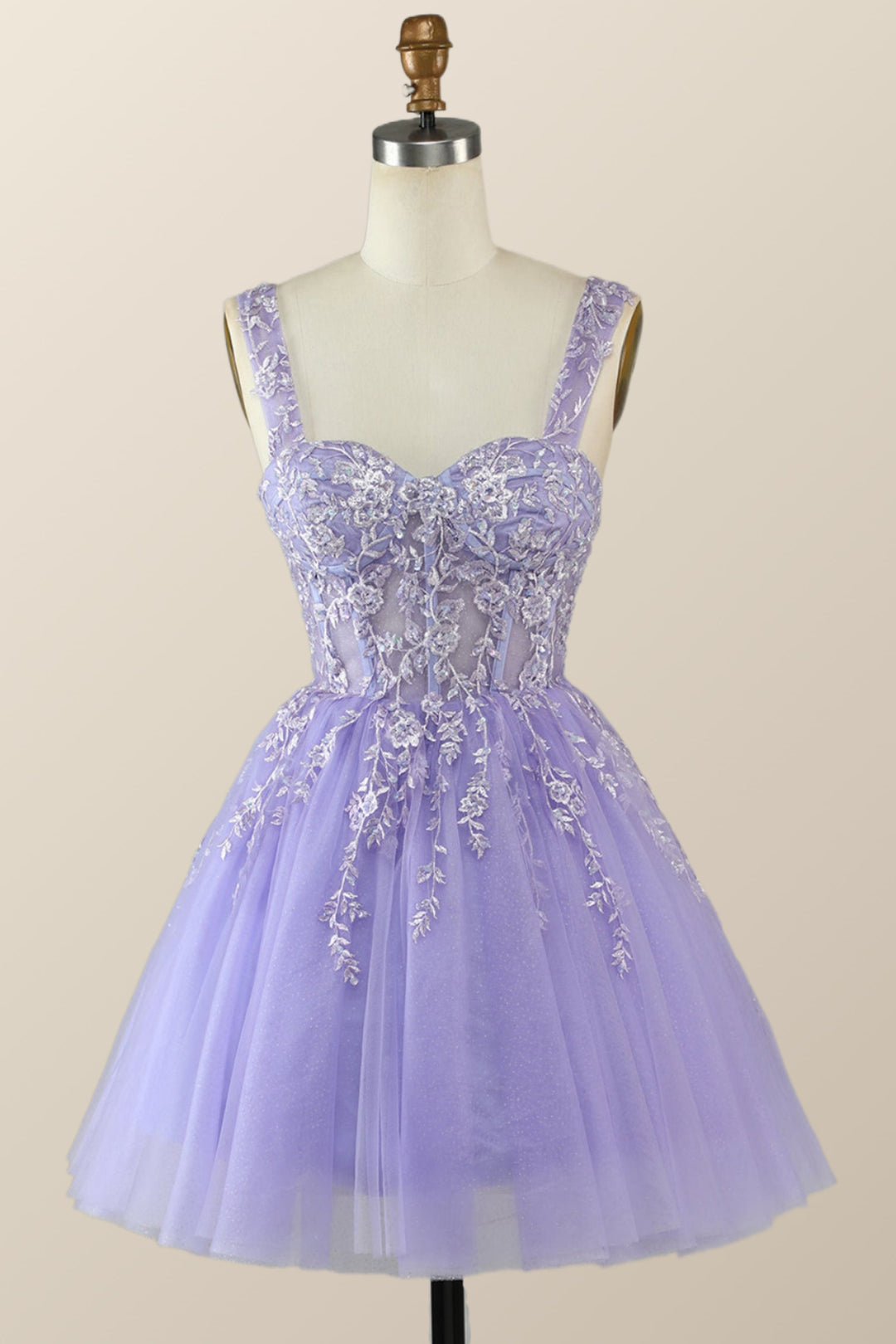 Princess Lavender Embroidered Short Princess Dress – Ohmollydress