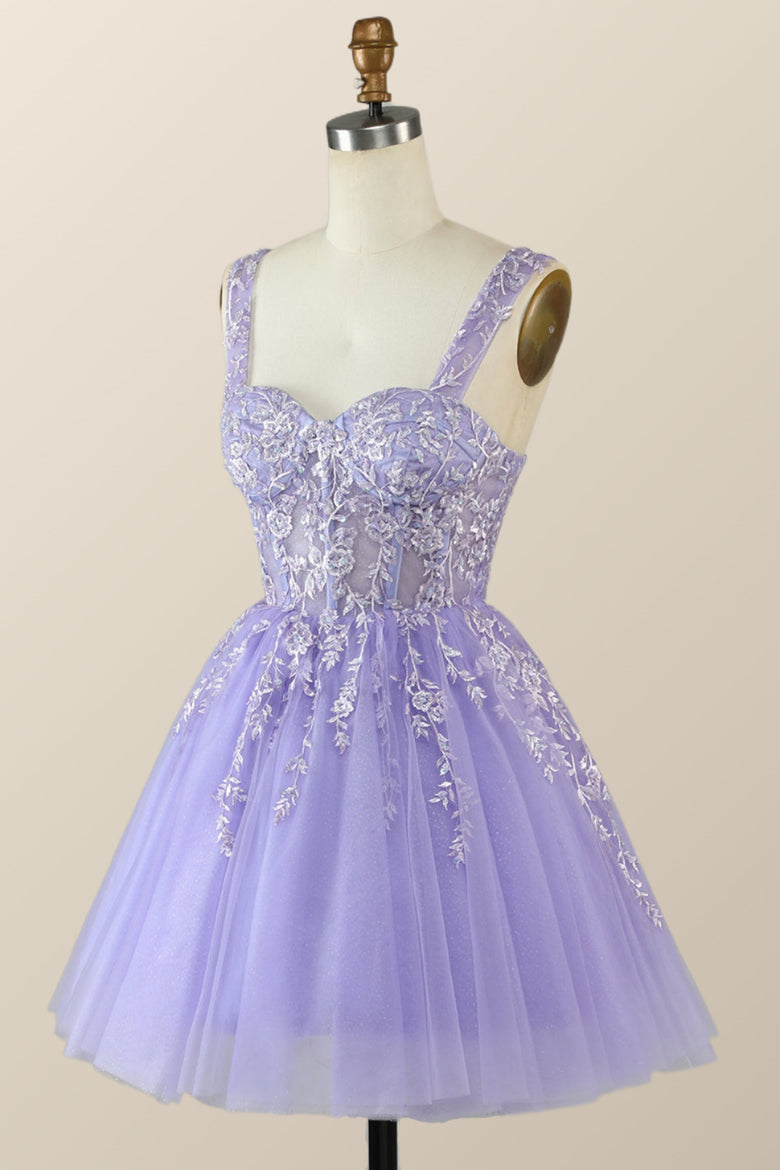 Princess Lavender Embroidered Short Princess Dress – Ohmollydress