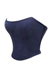 Navy Strapless Corset Top
