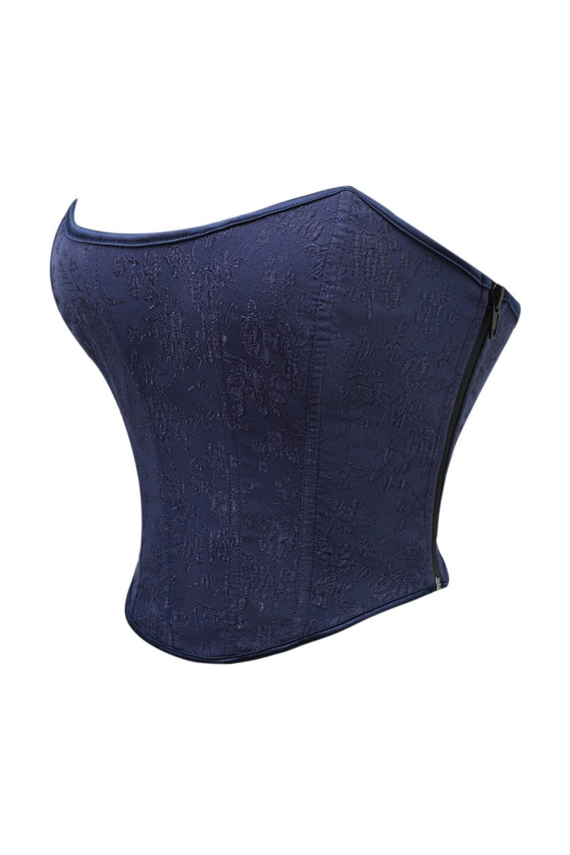 Navy Strapless Corset Top
